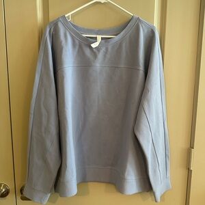 Zella Light Purple Ribbed Sweater